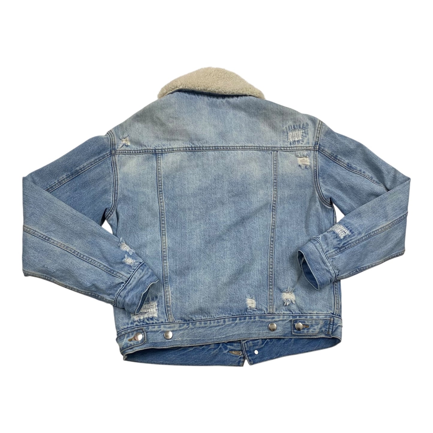 Jacket Denim By Free People In Blue, Size:Xs