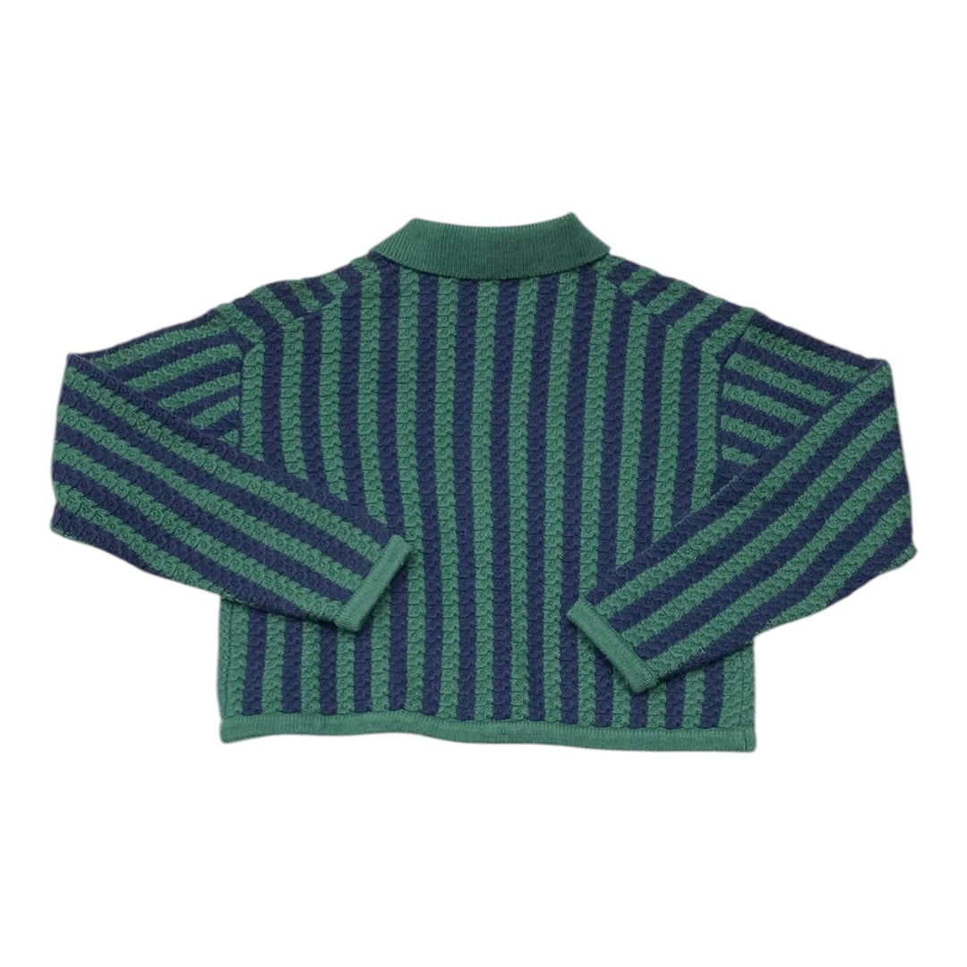 Sweater Cardigan By J. Crew In Blue & Green, Size:Xxs