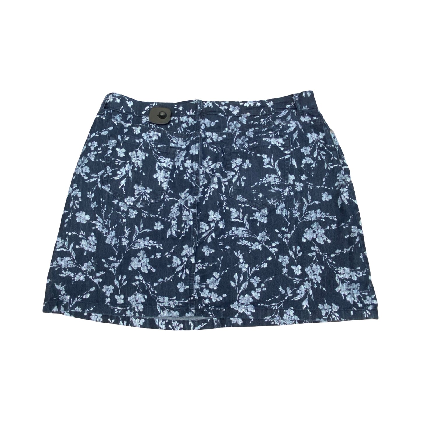 Skort By Croft And Barrow In Blue Denim, Size:18