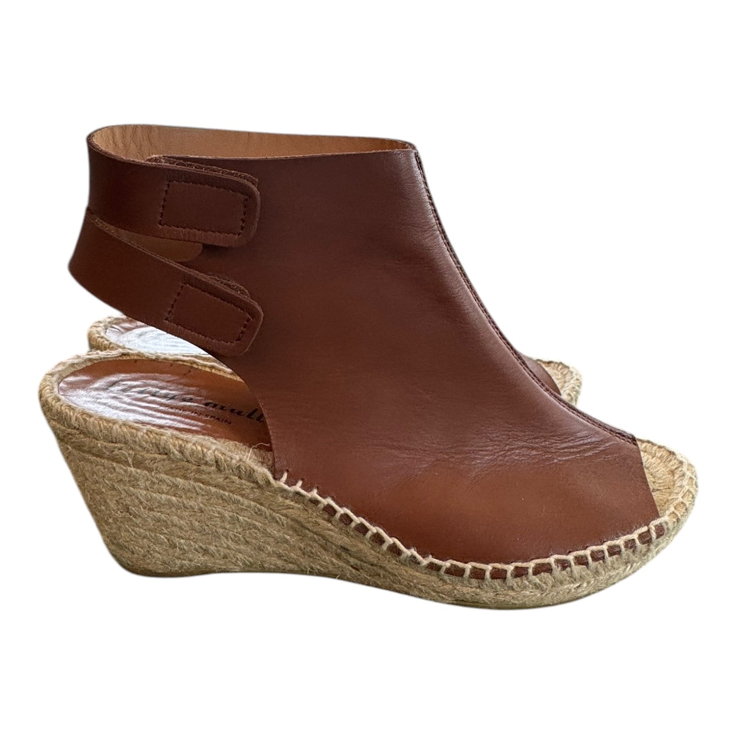 Shoes Heels Wedge By BETTYE MULLER In Brown & Tan, Size:8