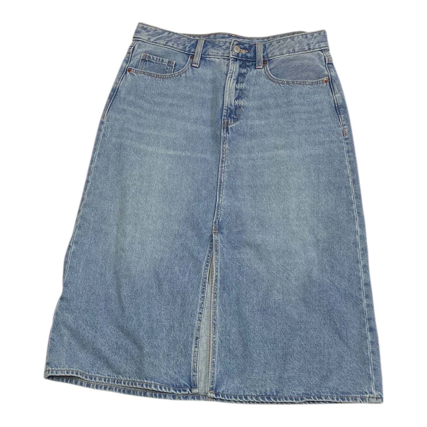 Jeans Straight By Levis In Blue Denim, Size:12