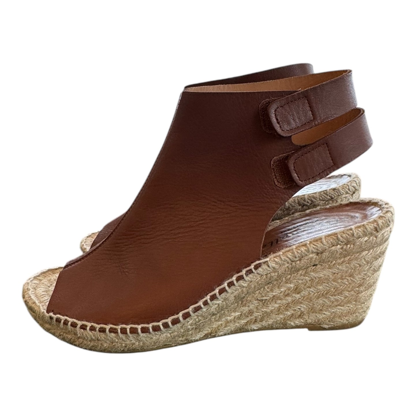 Shoes Heels Wedge By BETTYE MULLER In Brown & Tan, Size:8