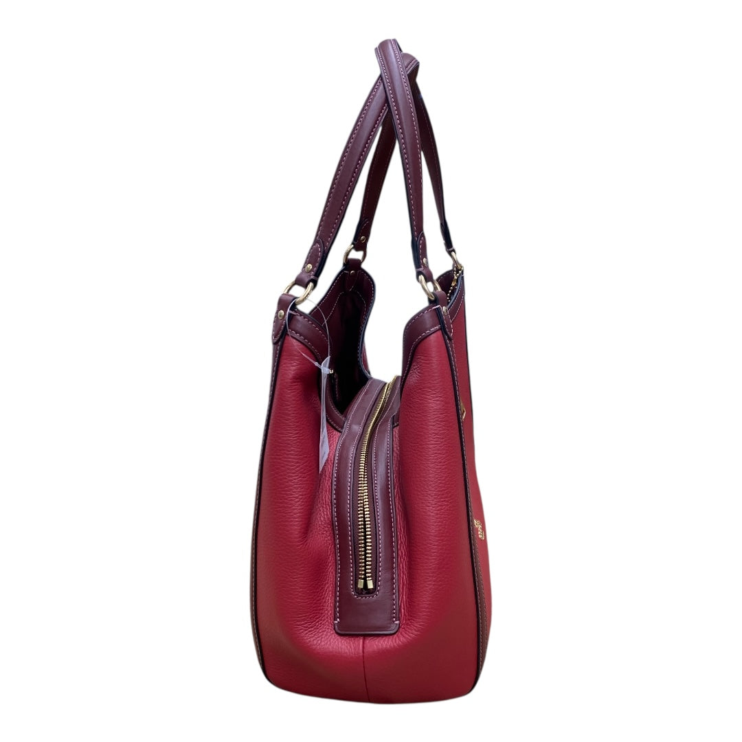 Handbag Designer By Coach In Red, Size:Large