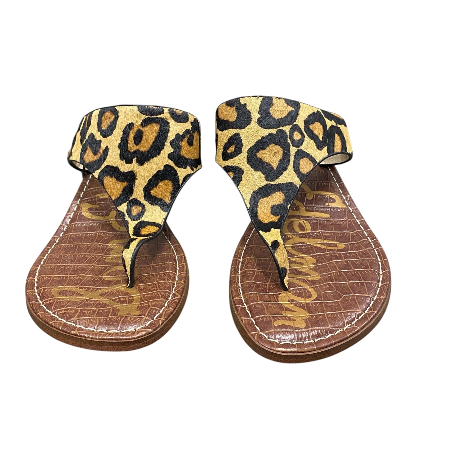 Sandals Flats By Sam Edelman In Animal Print, Size:9