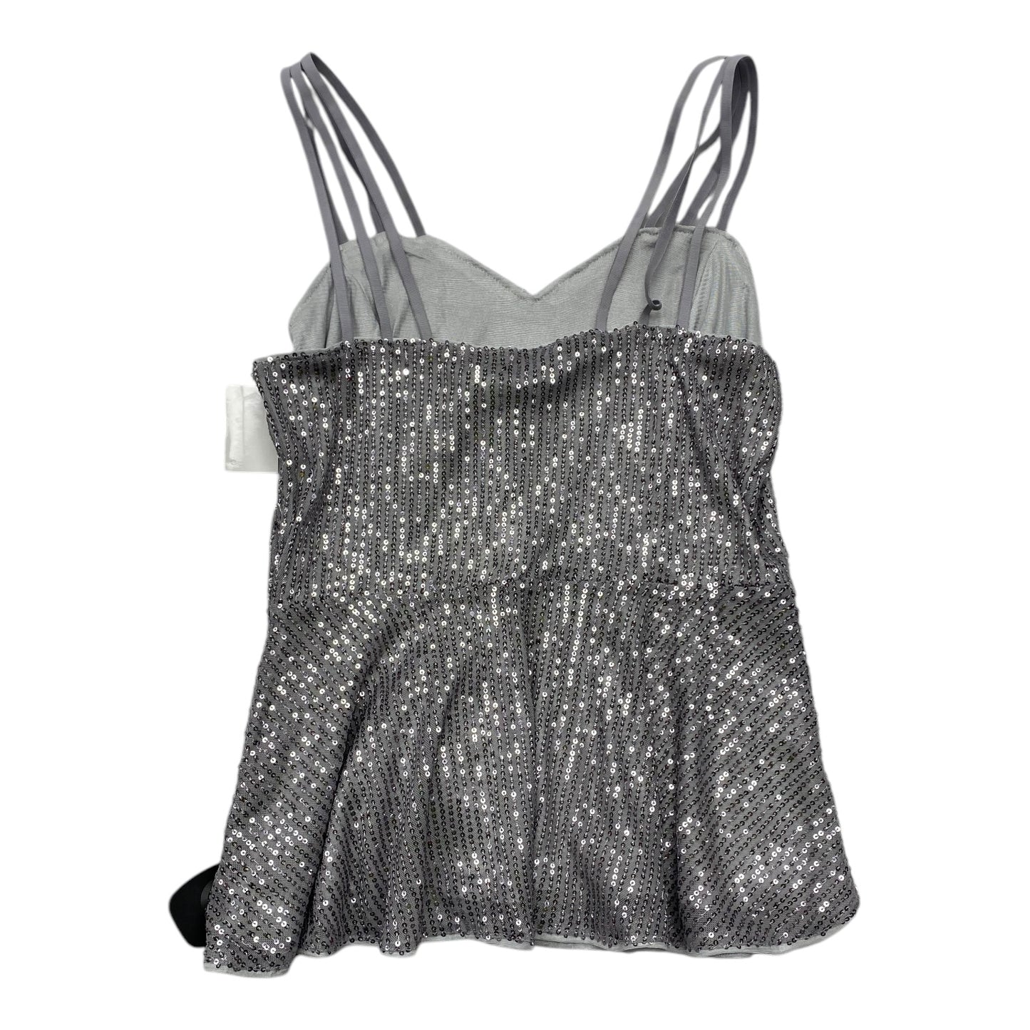 Top Sleeveless By Grace Karin In Silver, Size:M