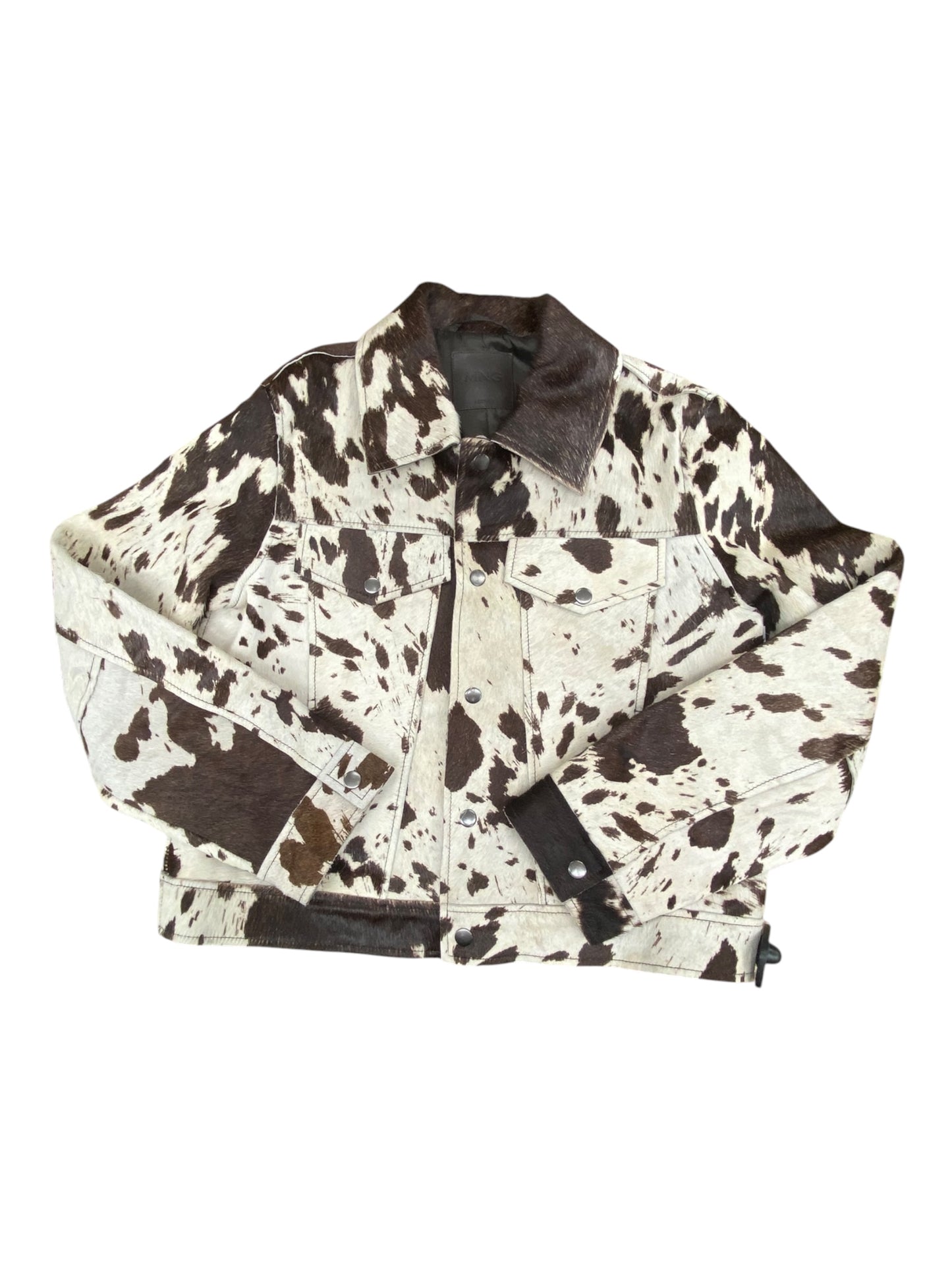 Jacket Leather By Mng In Animal Print, Size:S