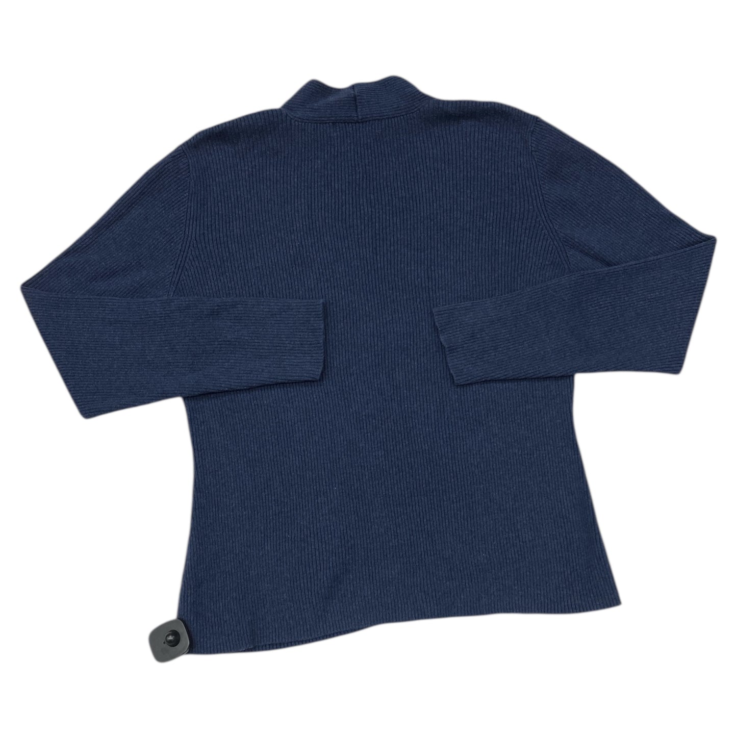 Sweater Cardigan By Liz Claiborne In Blue, Size:L