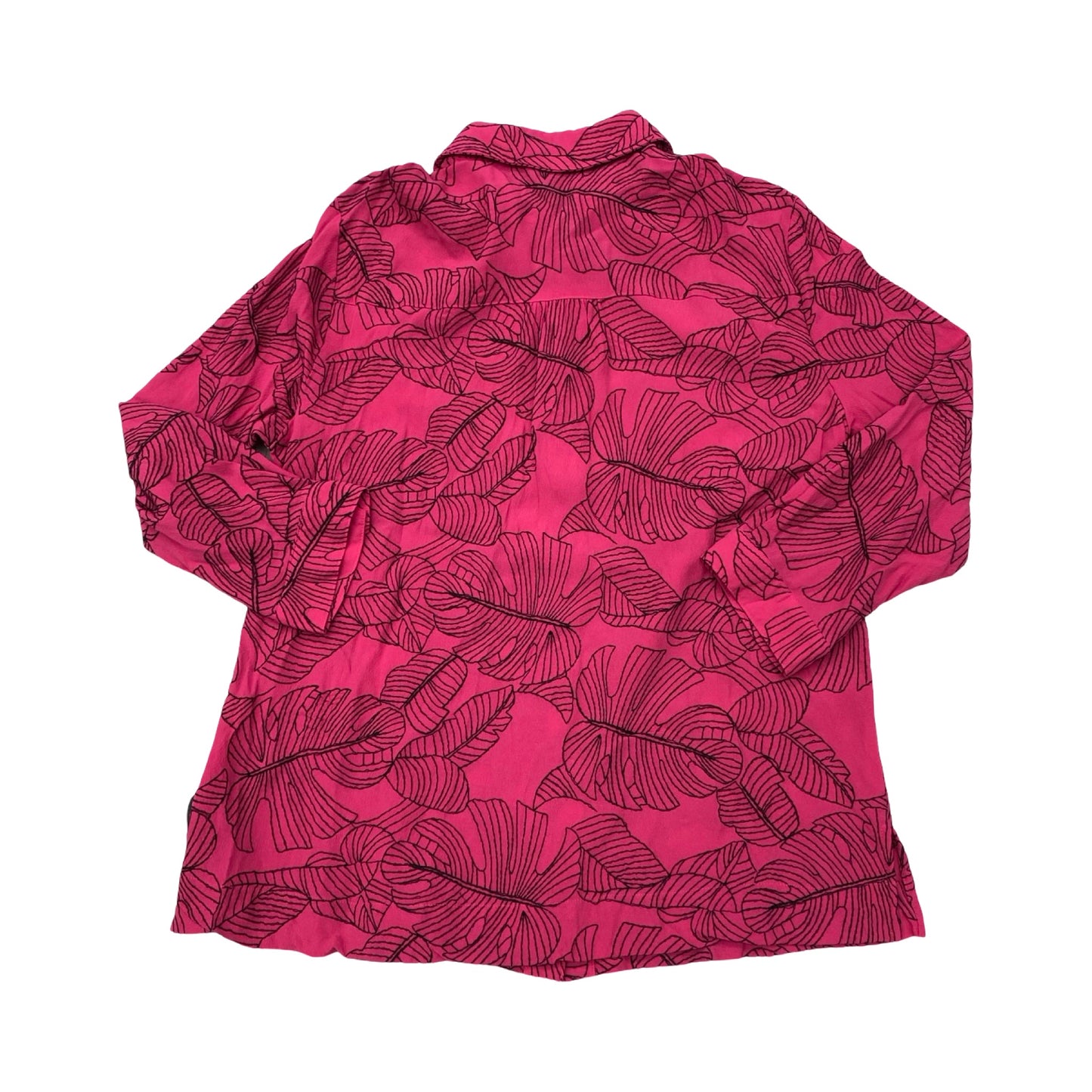 Top Ls By Ali Miles In Black & Pink, Size:M