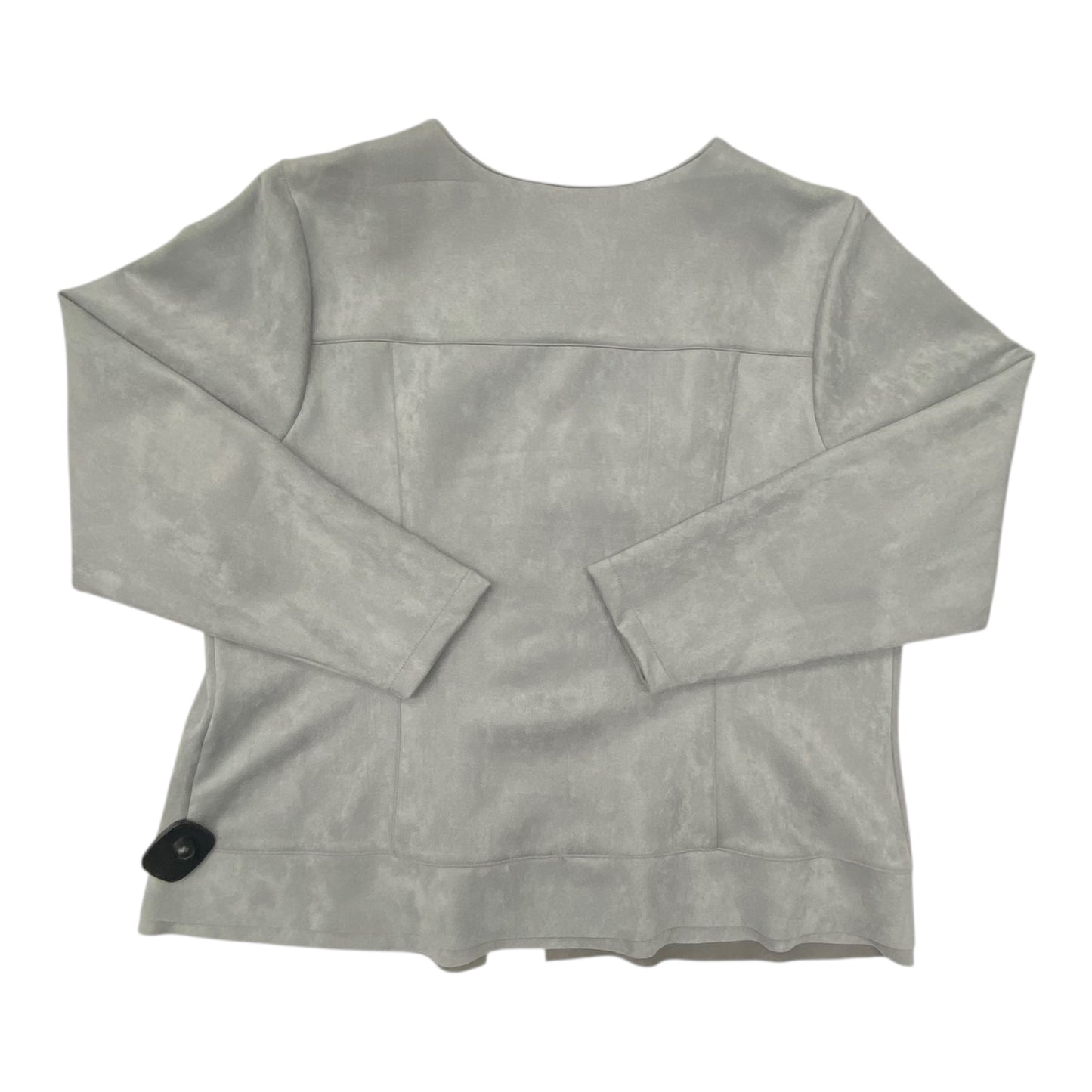 Blazer By Cj Banks In Grey, Size:1X