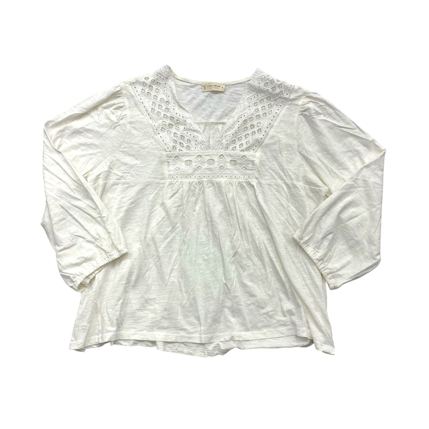 Top Ls By Lucky Brand In White, Size:Xl