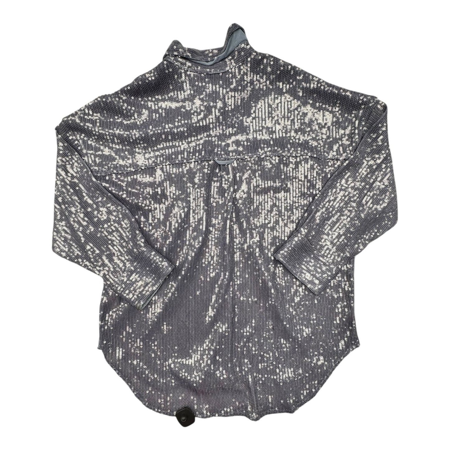 Blouse Ls By Pilcro In Blue, Size:Xl