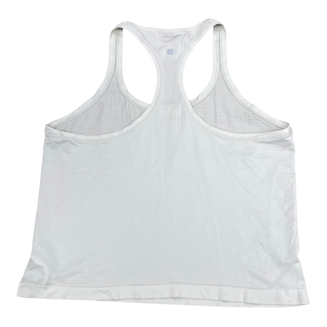 Athletic Tank Top By Lululemon In Ivory, Size:14