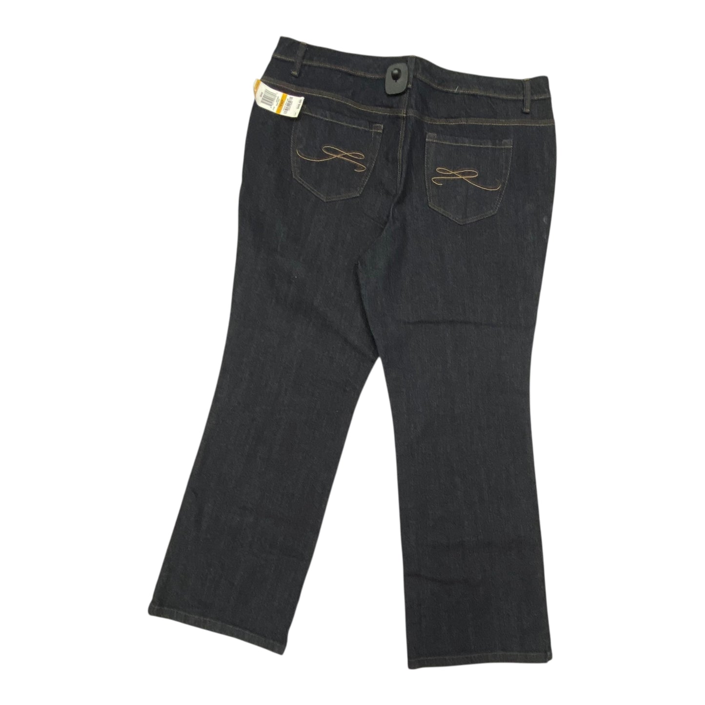 Jeans Straight By Style And Co Collection Women In Blue Denim, Size:16