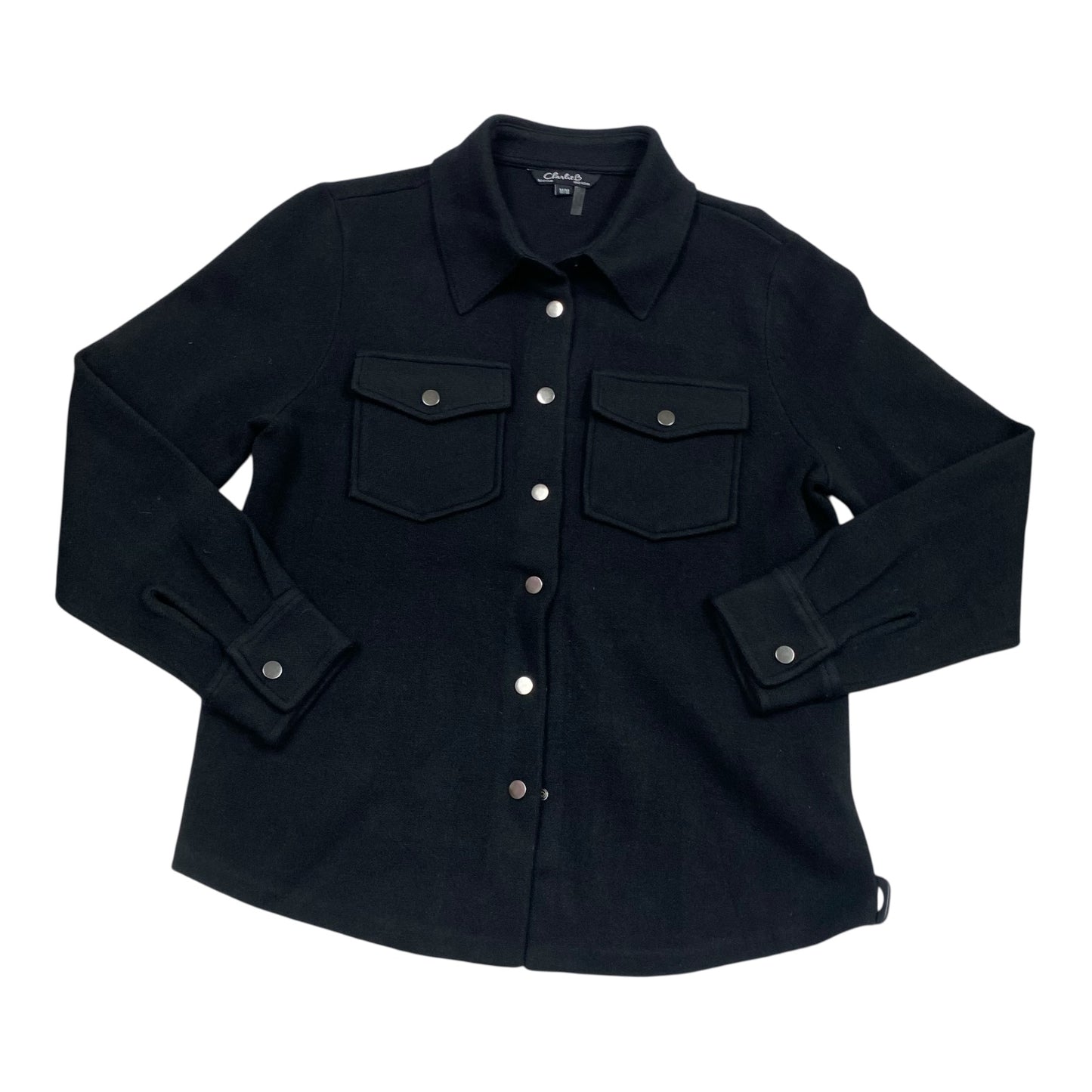 Jacket Shirt By Charlie B In Black, Size:M