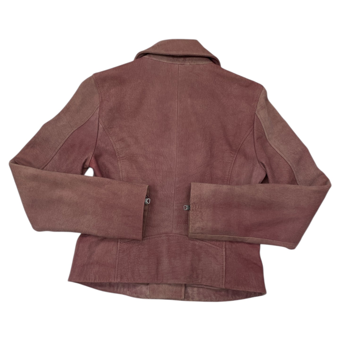 Jacket Moto Leather By Lucky Brand In Pink, Size:Xs