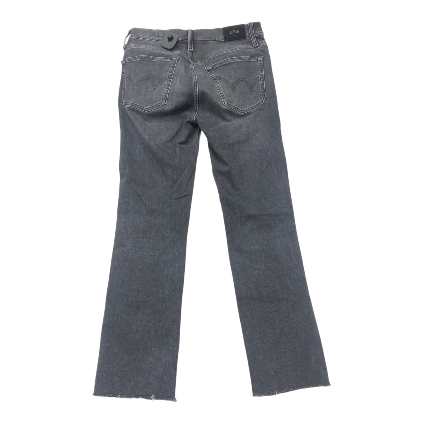 Jeans Straight By Edwin In Grey Denim, Size:4