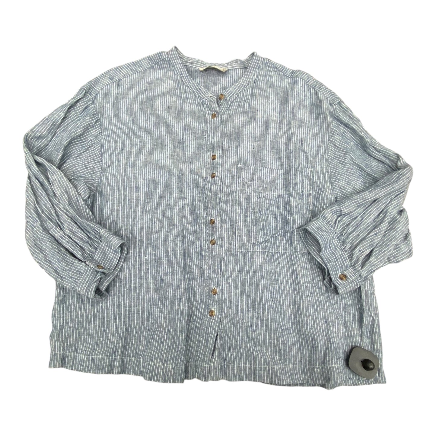 Top Ls By Everlane In Blue, Size:M
