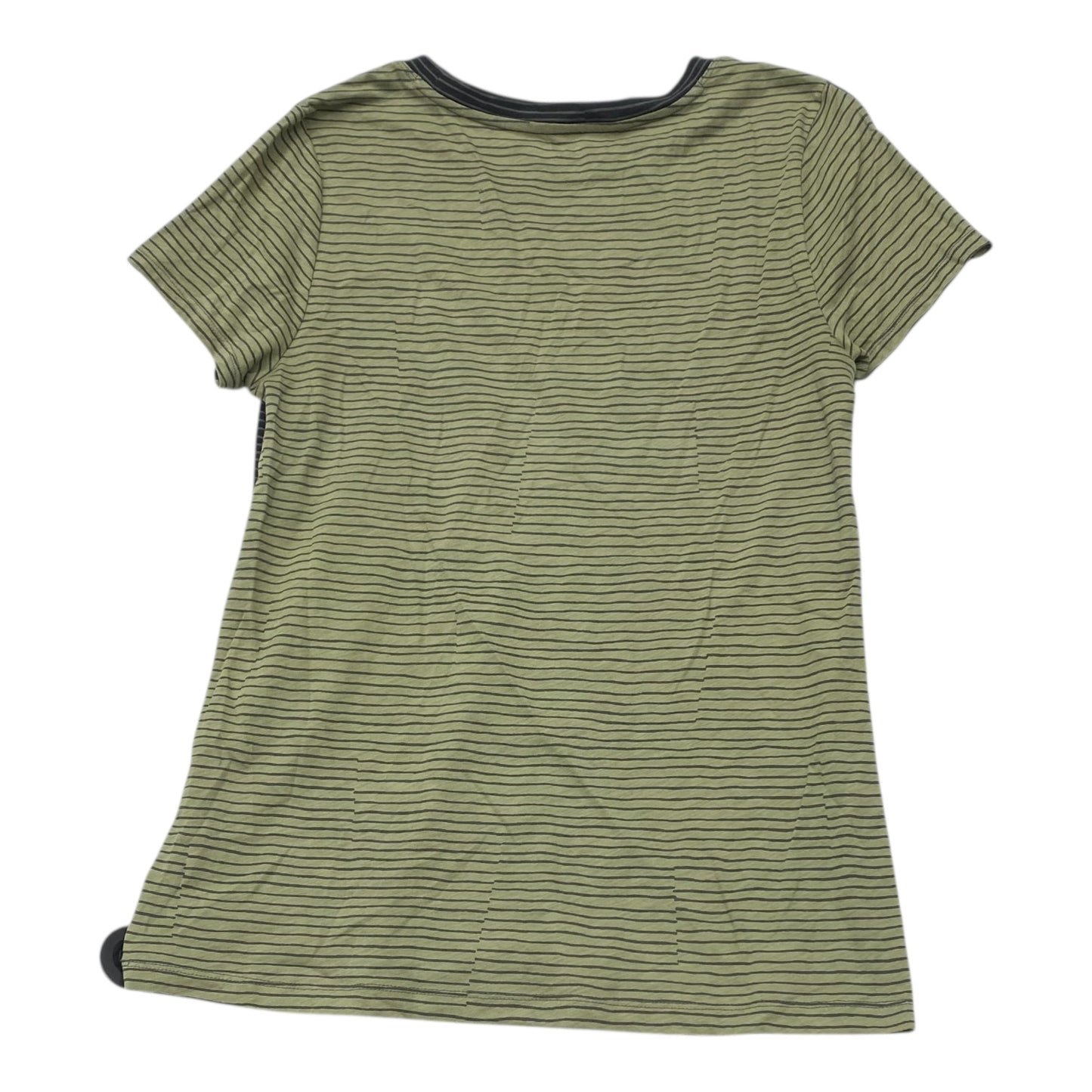 Athletic Top Ss By Athleta In Black & Green, Size:S