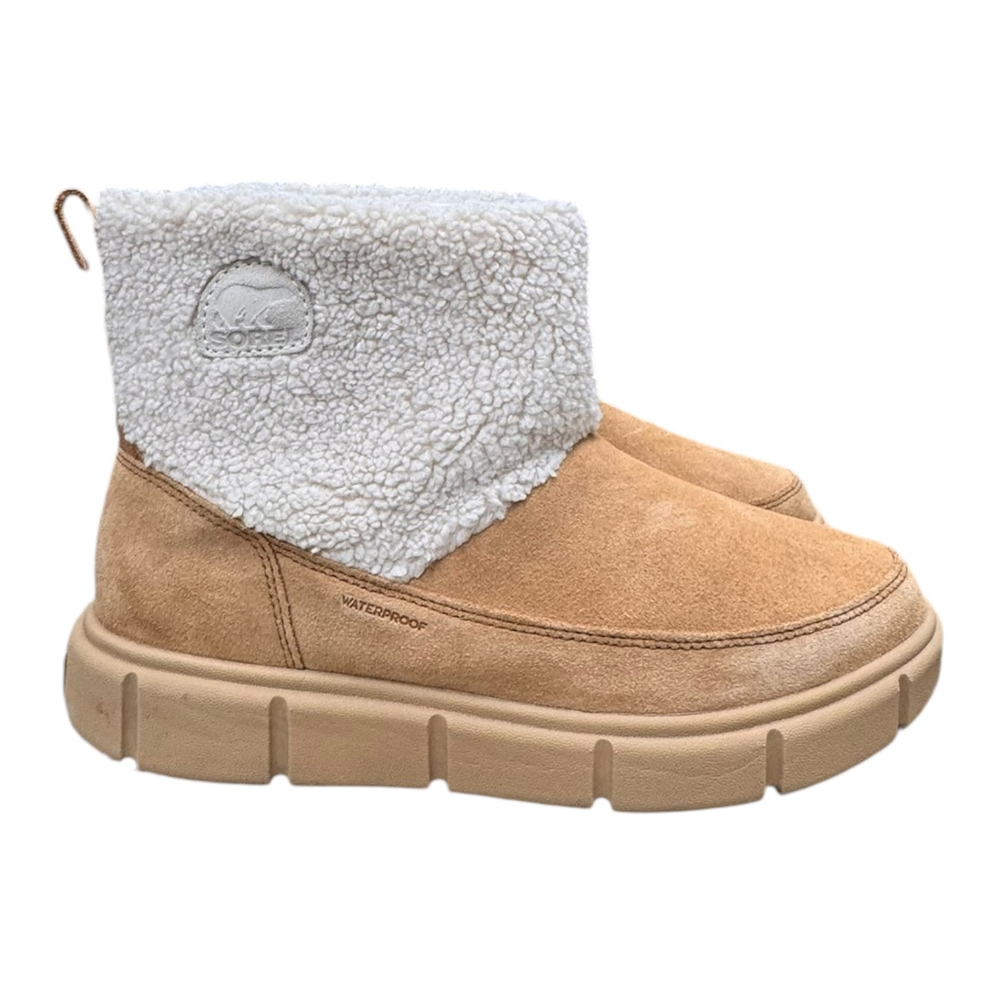 Boots Ankle Flats By Sorel In Tan, Size:10