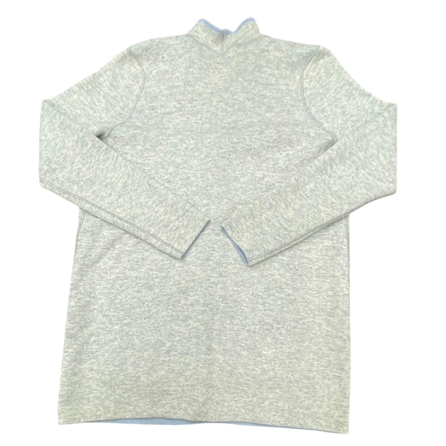 Sweater Cardigan By Loft In Blue & Grey, Size:L