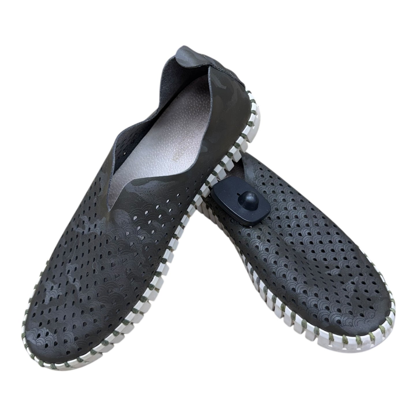 Shoes Flats By ILSE JACOBSON In Camouflage Print, Size:8.5
