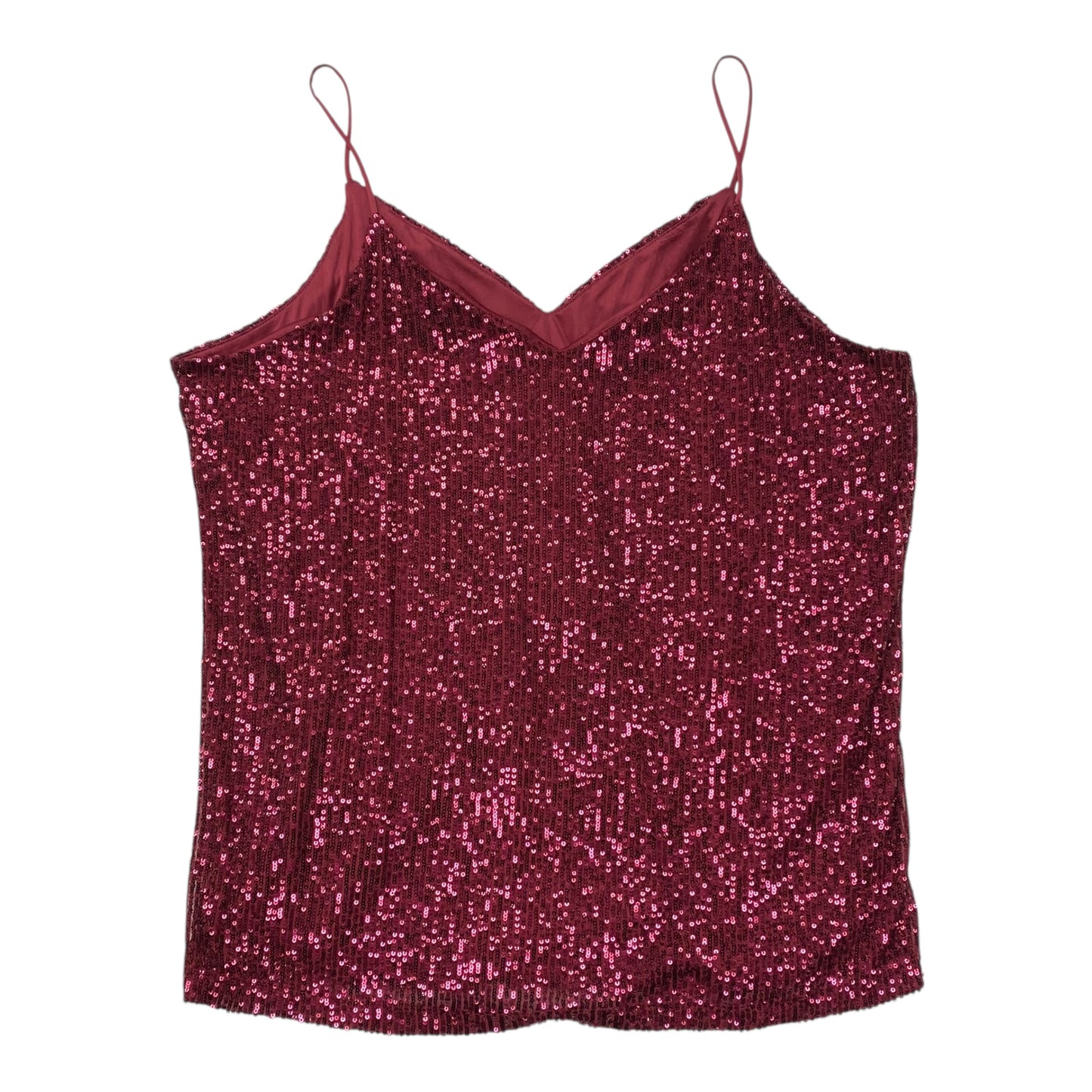 Top Sleeveless By Calvin Klein In Red, Size:Xl