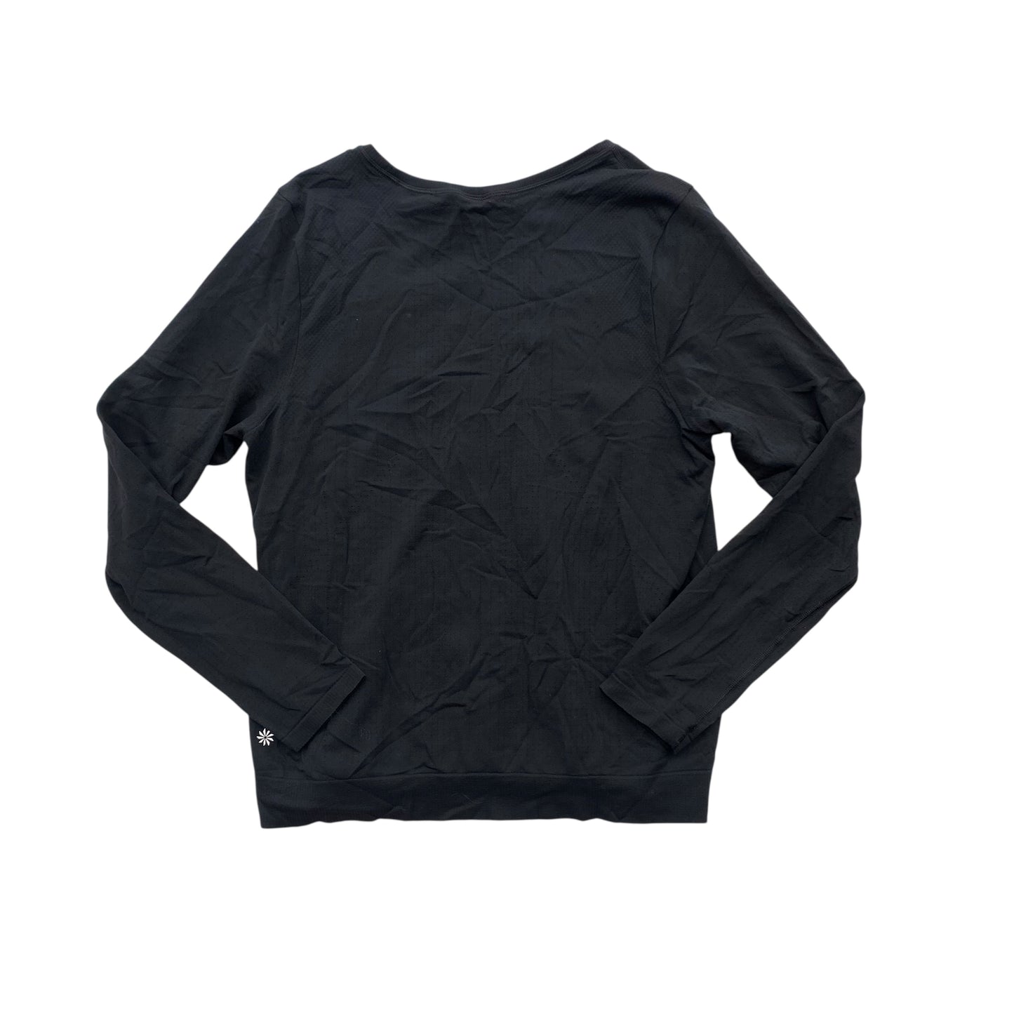 Athletic Top Ls Crewneck By Athleta In Black, Size:Xl