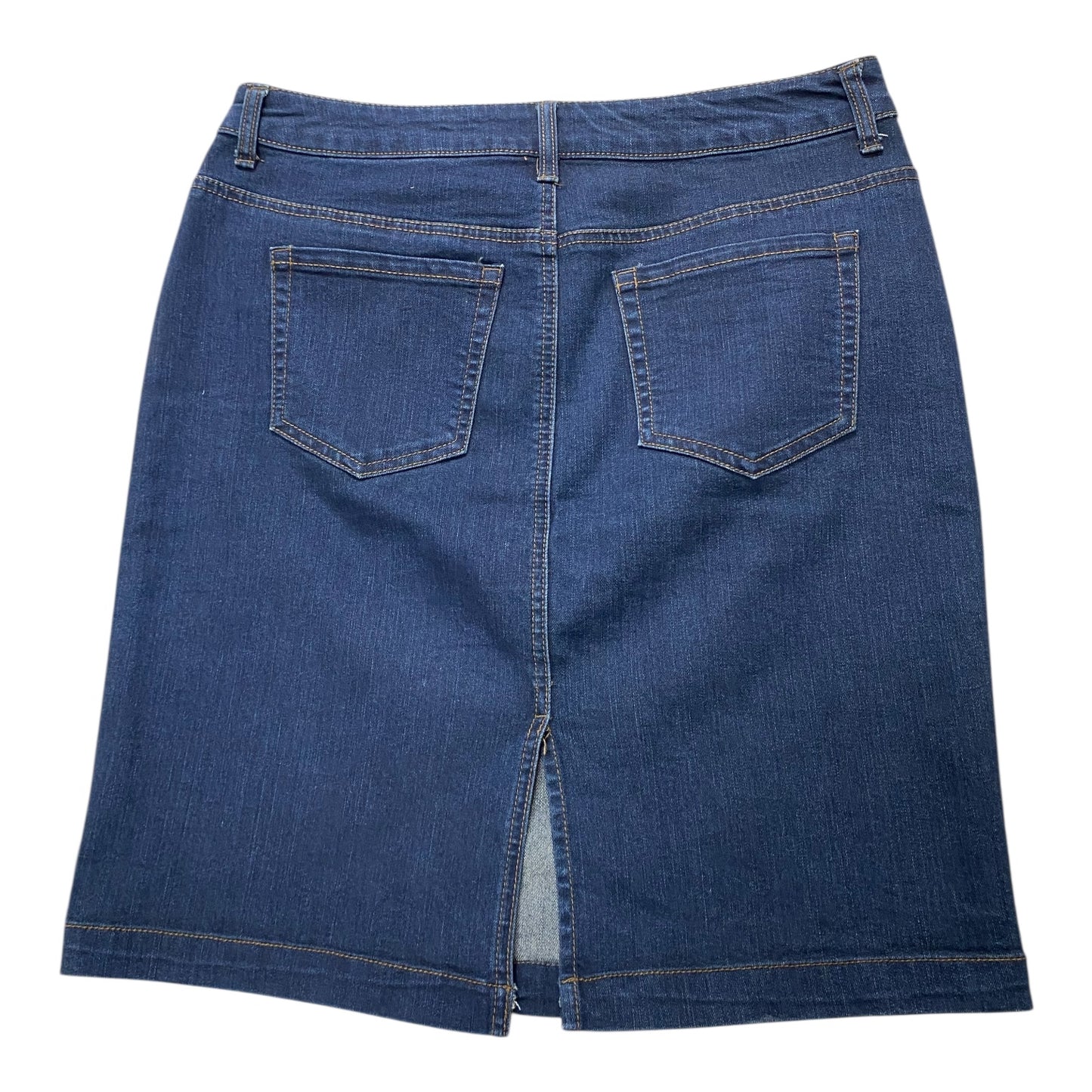 Skirt Midi By Charter Club In Blue Denim, Size:12