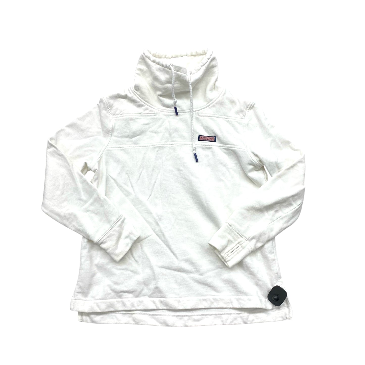 Athletic Sweatshirt Collar By Vineyard Vines In White, Size:S