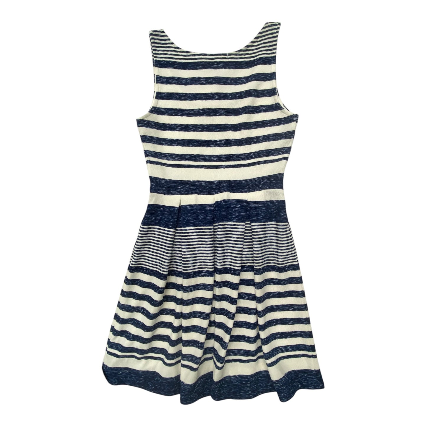 Dress Casual Midi By Soprano In Blue & White, Size:Xs