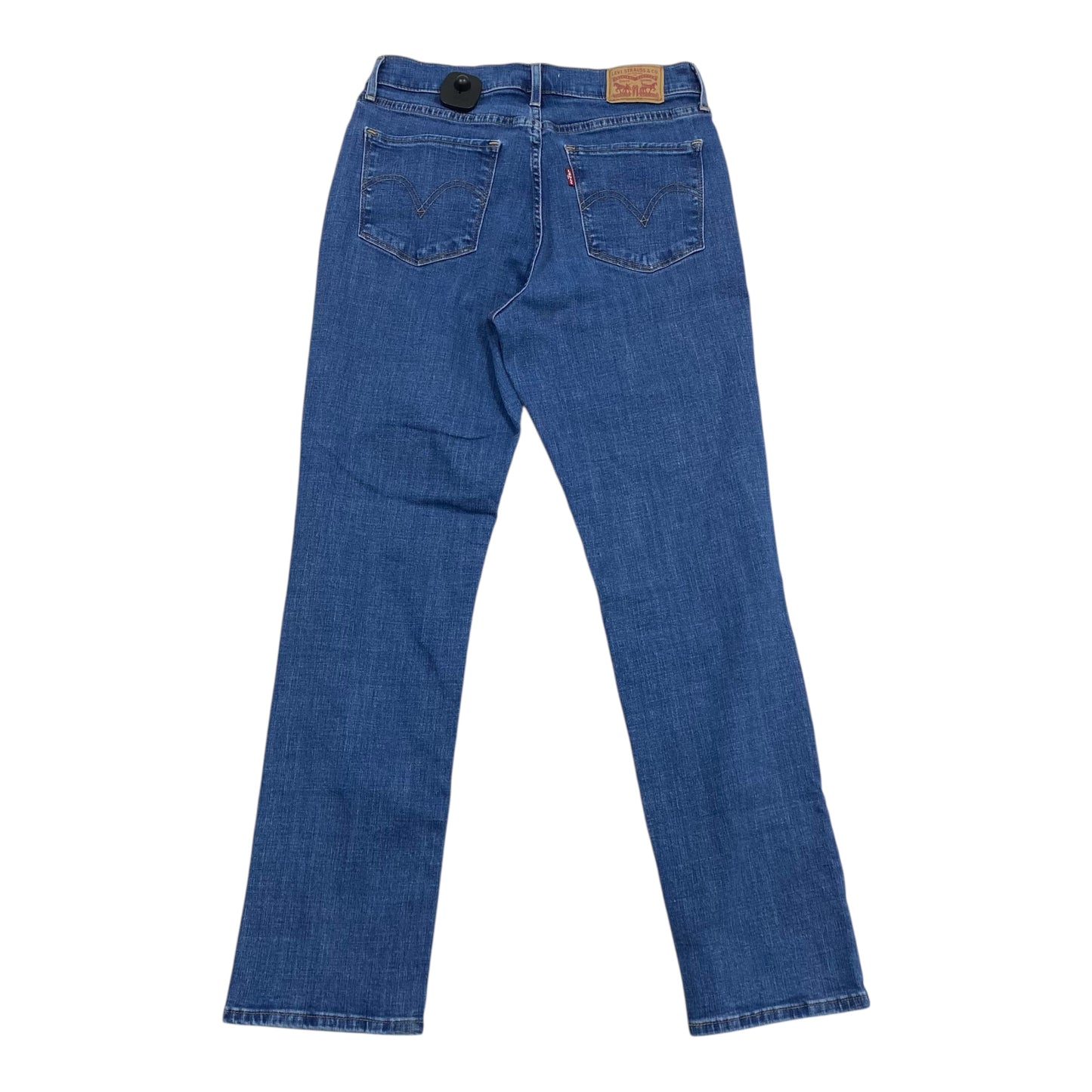 Jeans Straight By Levis In Blue Denim, Size:4