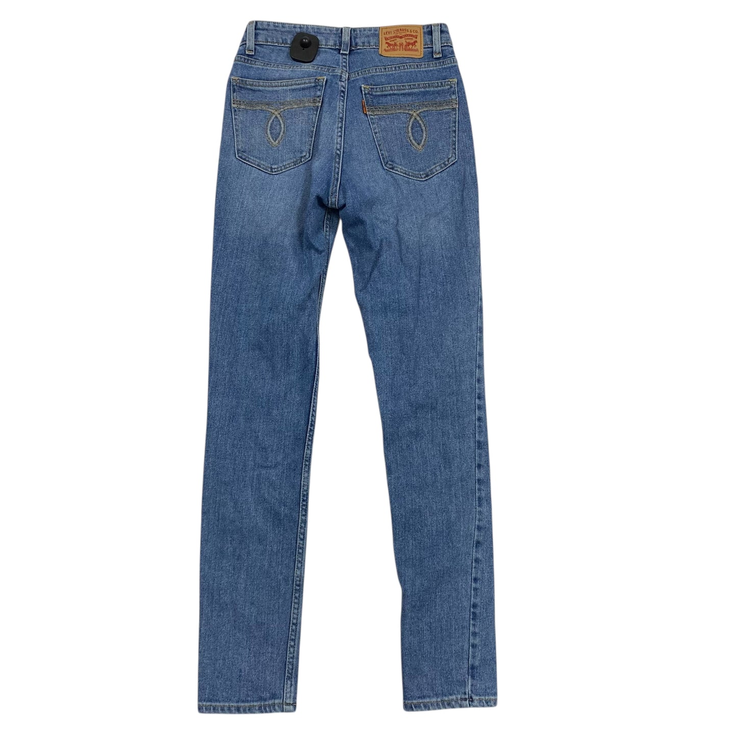 Jeans Skinny By Levis In Blue Denim, Size:0