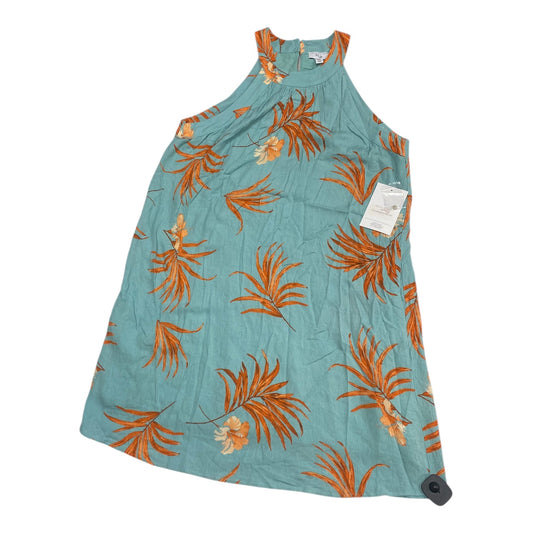 Dress Casual Midi By MAINSTREAM BOUTIQUE In Green & Orange, Size:L