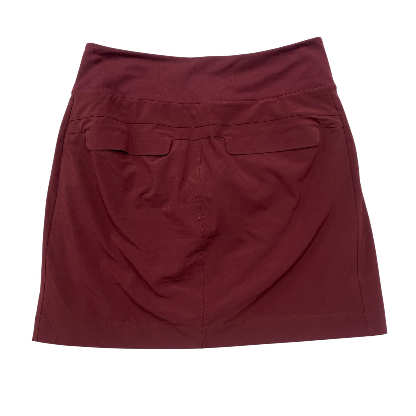 Athletic Skort By Athleta In Maroon, Size:4L