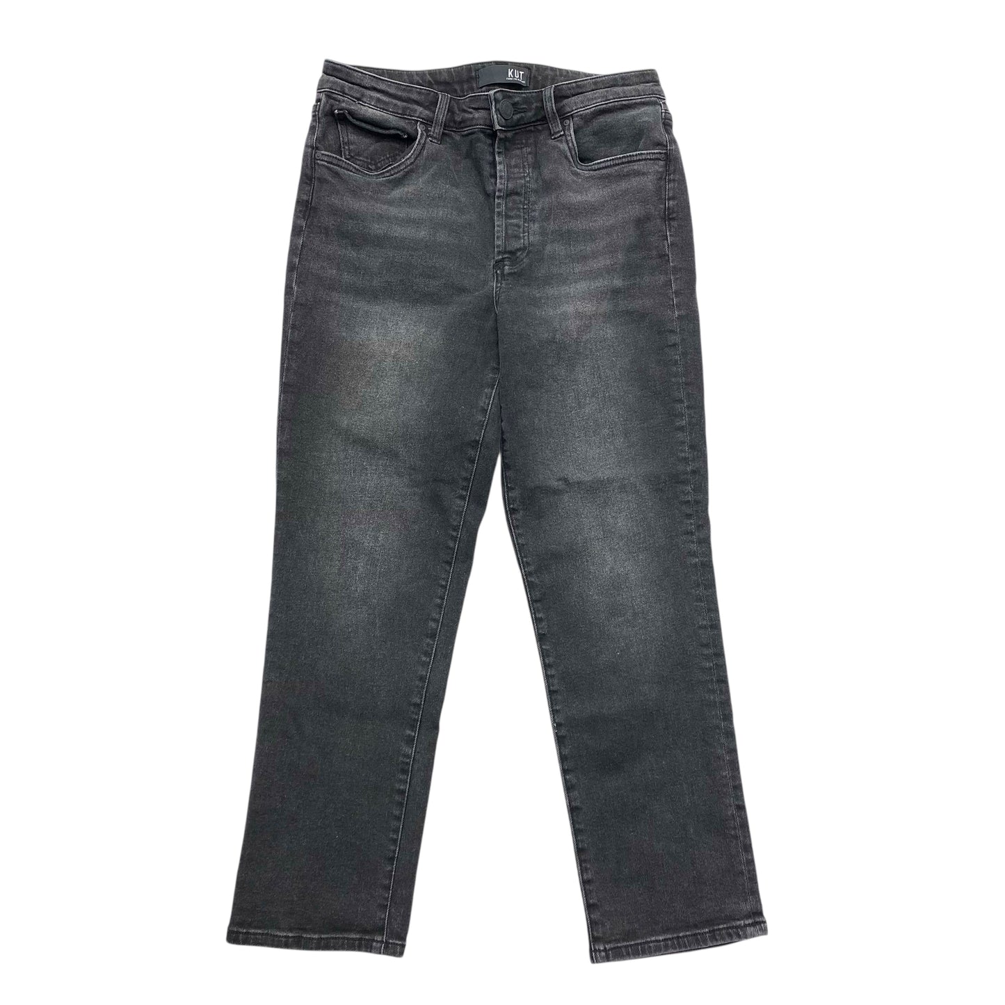 Jeans Straight By Kut In Black Denim, Size:6