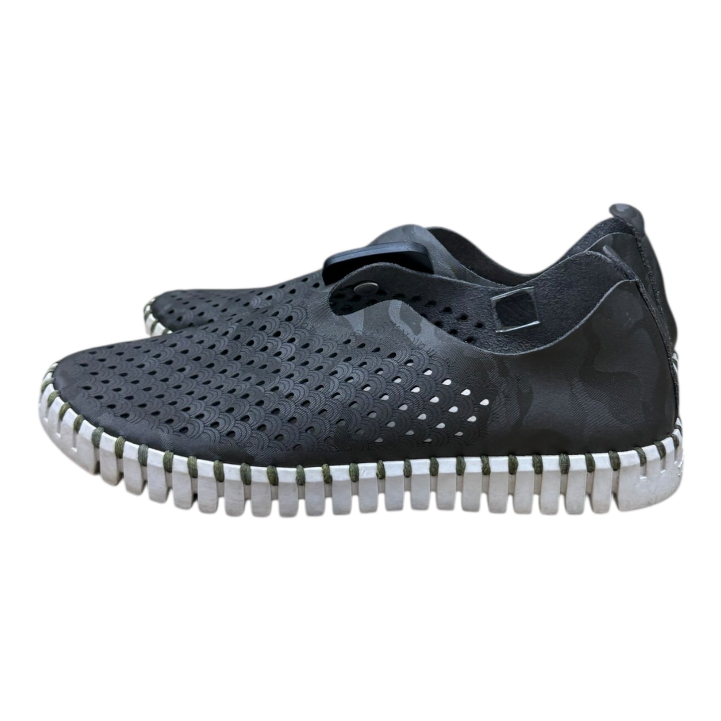 Shoes Flats By ILSE JACOBSON In Camouflage Print, Size:8.5