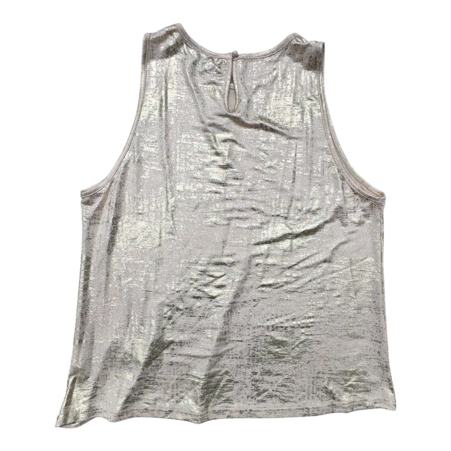 Top Sleeveless By Allegra K In Gold, Size:Xl