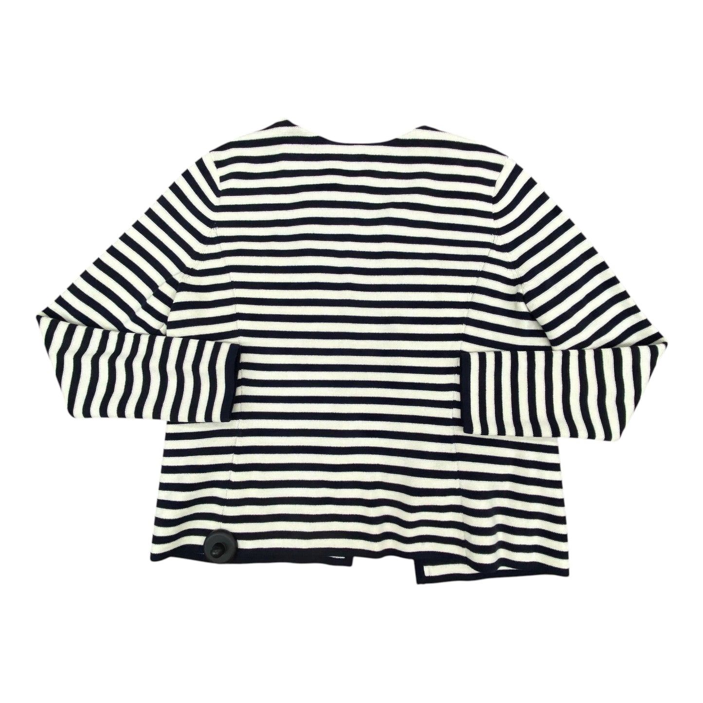 Sweater Cardigan By Talbots In Striped Pattern, Size:Sp