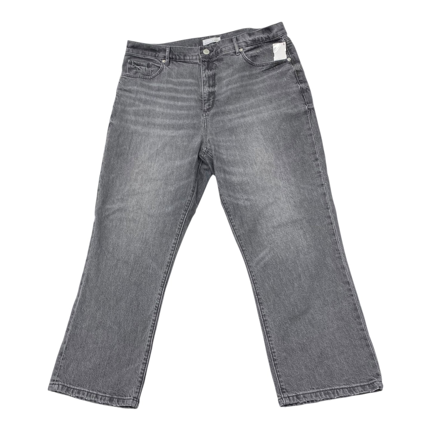 Jeans Boyfriend By Loft In Grey, Size:16