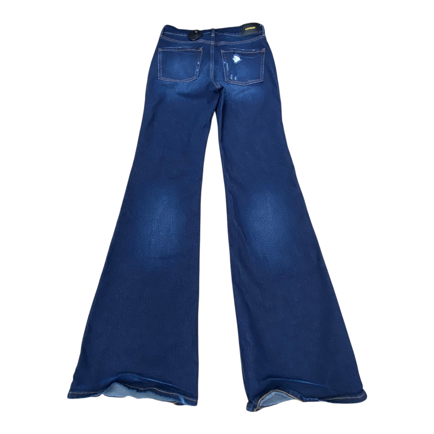 Jeans Flared By Express In Blue, Size:2