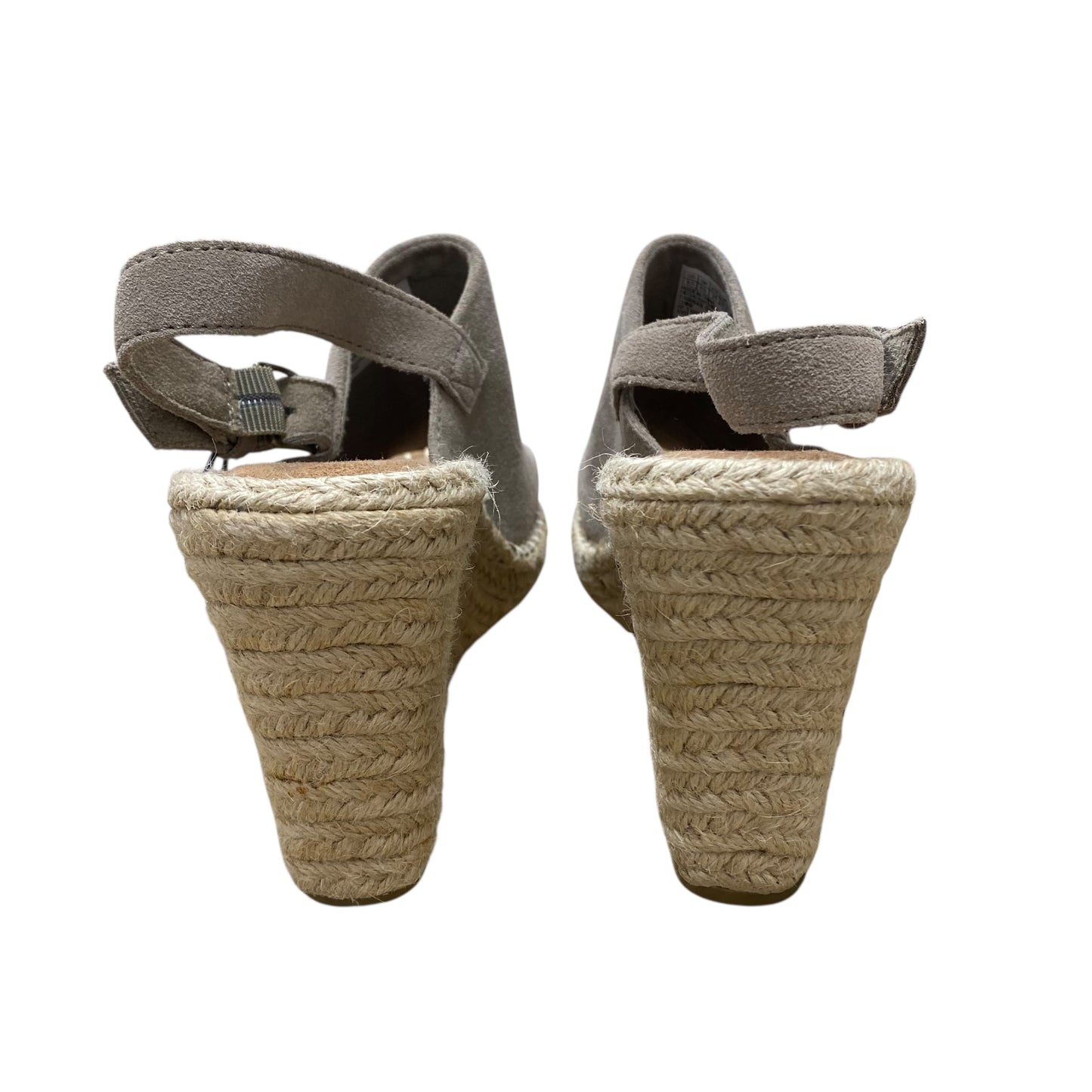 Shoes Heels Wedge By Toms In Taupe, Size:8.5