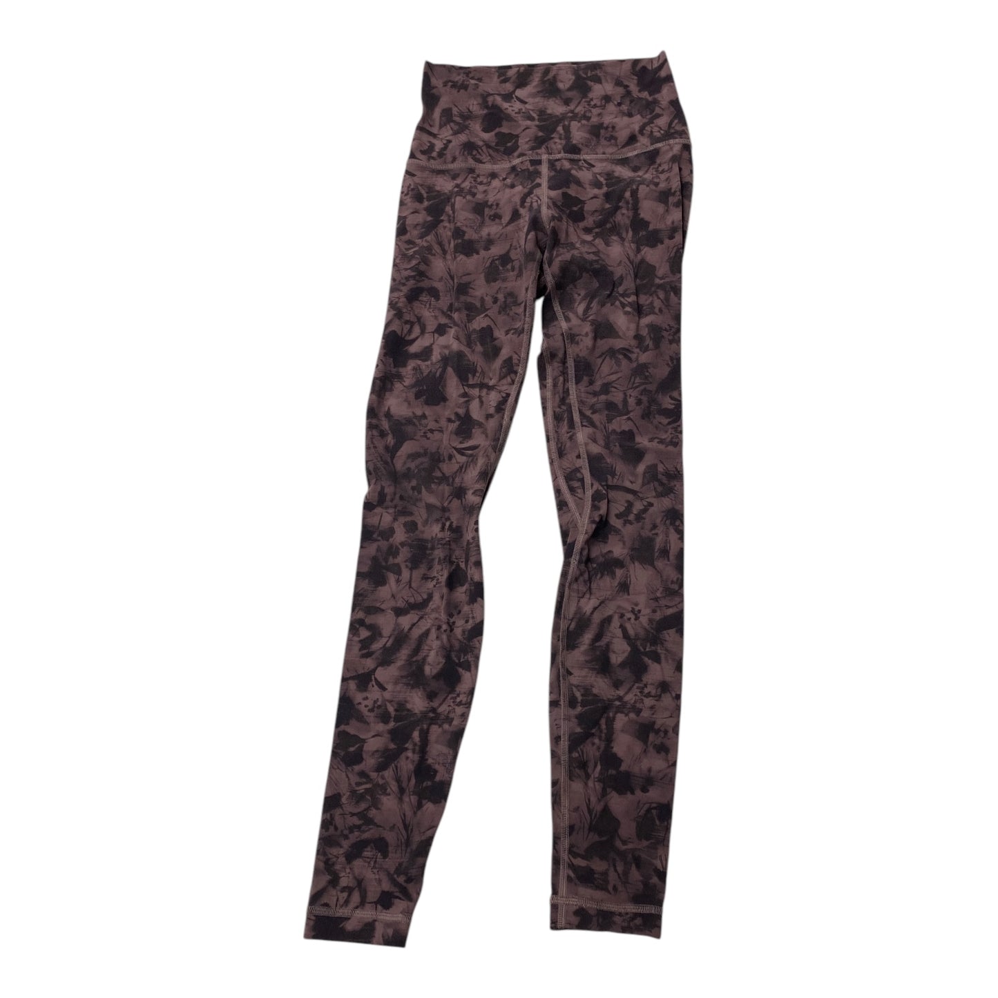 Athletic Leggings By Lululemon In Black & Purple, Size:S