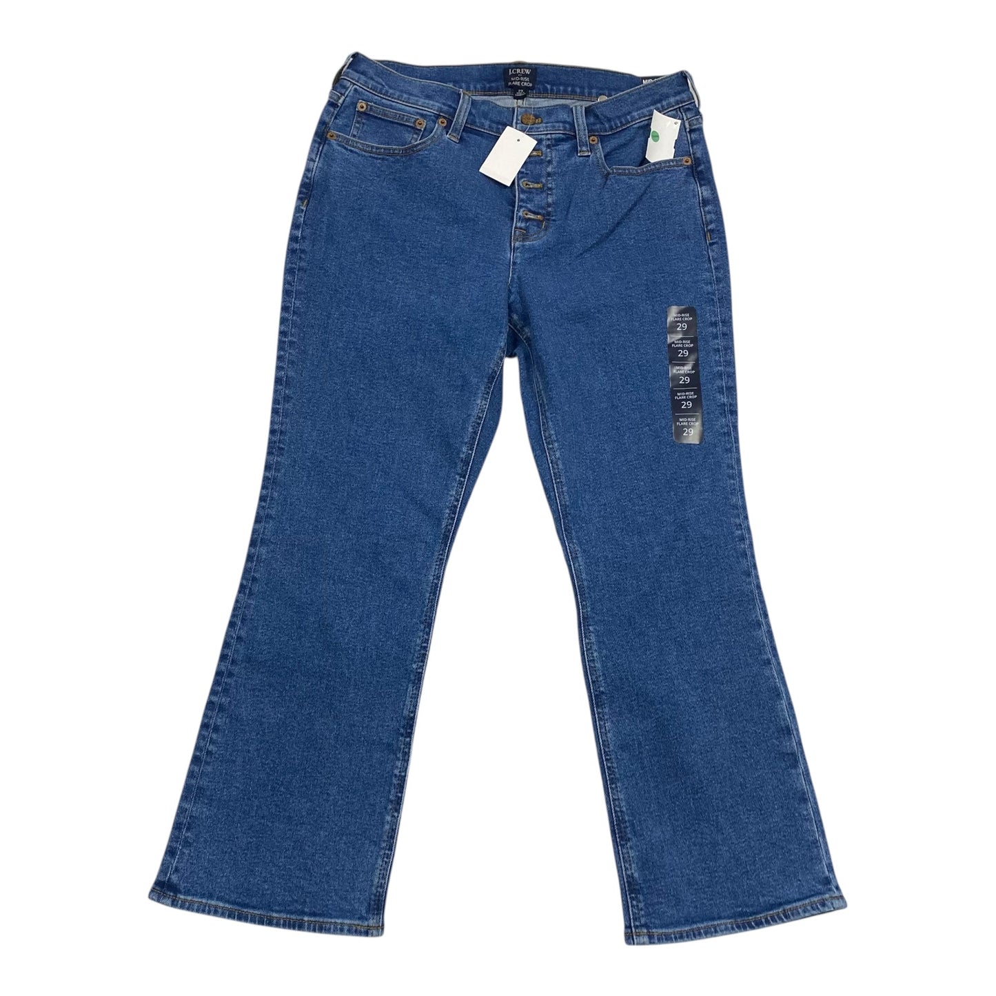 Jeans Cropped By J. Crew In Blue Denim, Size:8