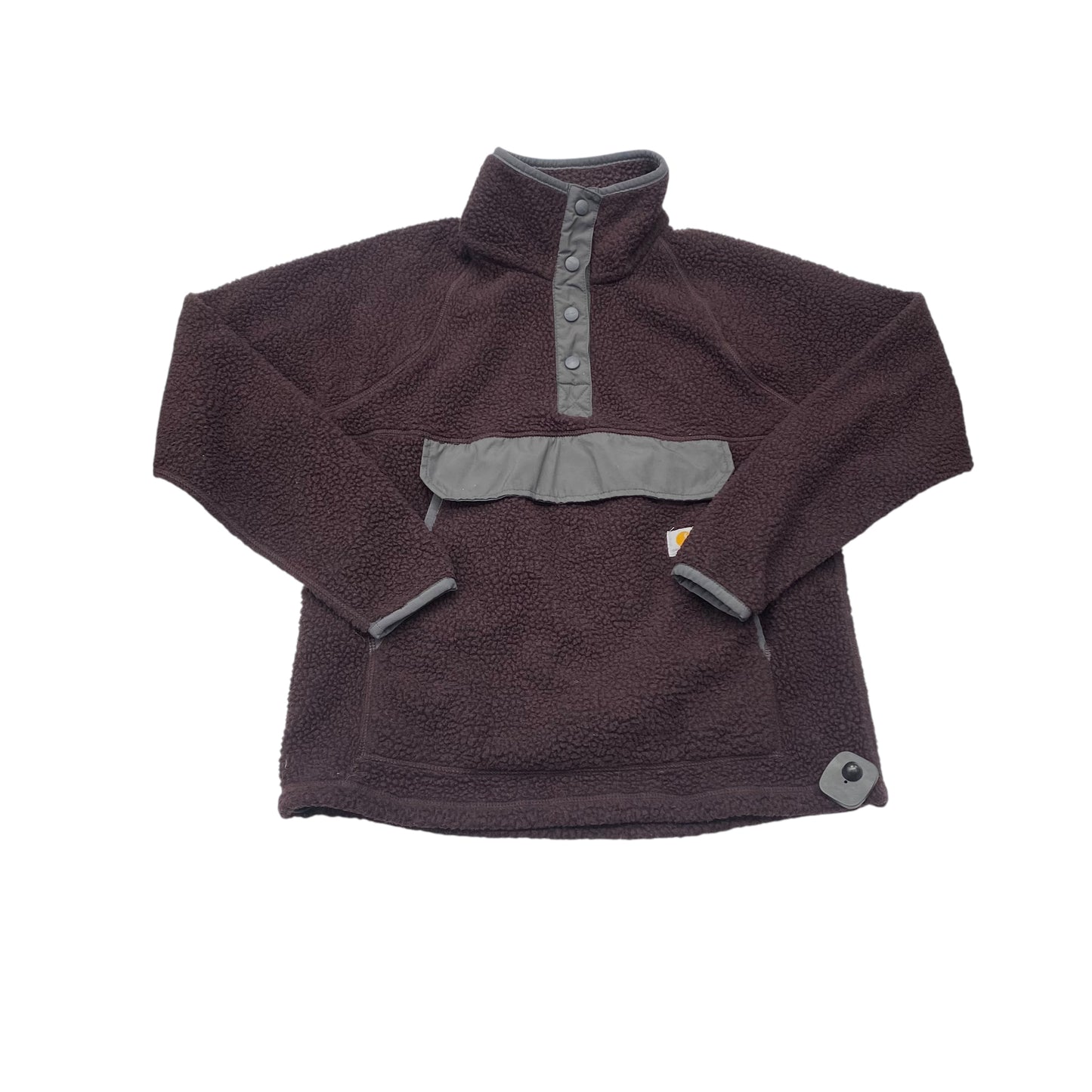 Jacket Faux Fur & Sherpa By Carhartt In Grey & Purple, Size:M