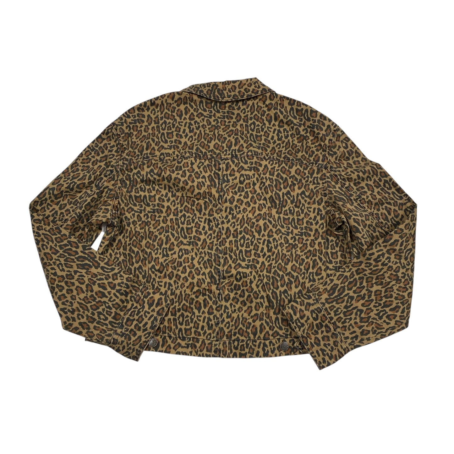 Jacket Denim By Banana Republic In Animal Print, Size:M