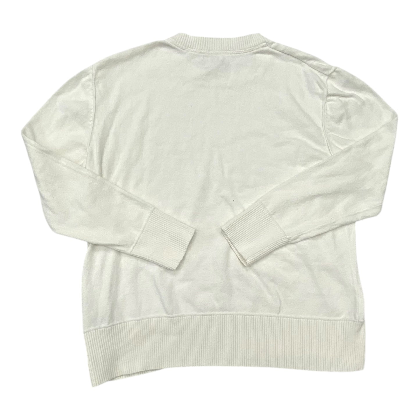Sweatshirt Crewneck By L.L. Bean In White, Size:M