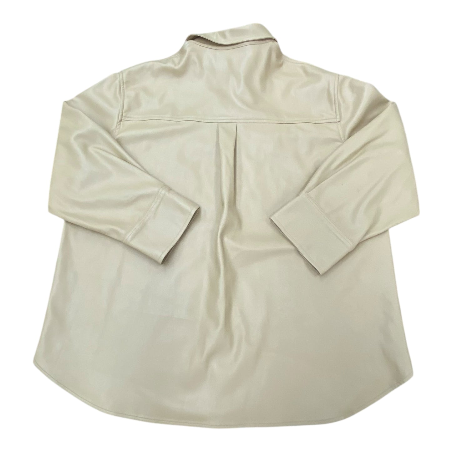 Jacket Shirt By Frankie Shop In Tan, Size:M