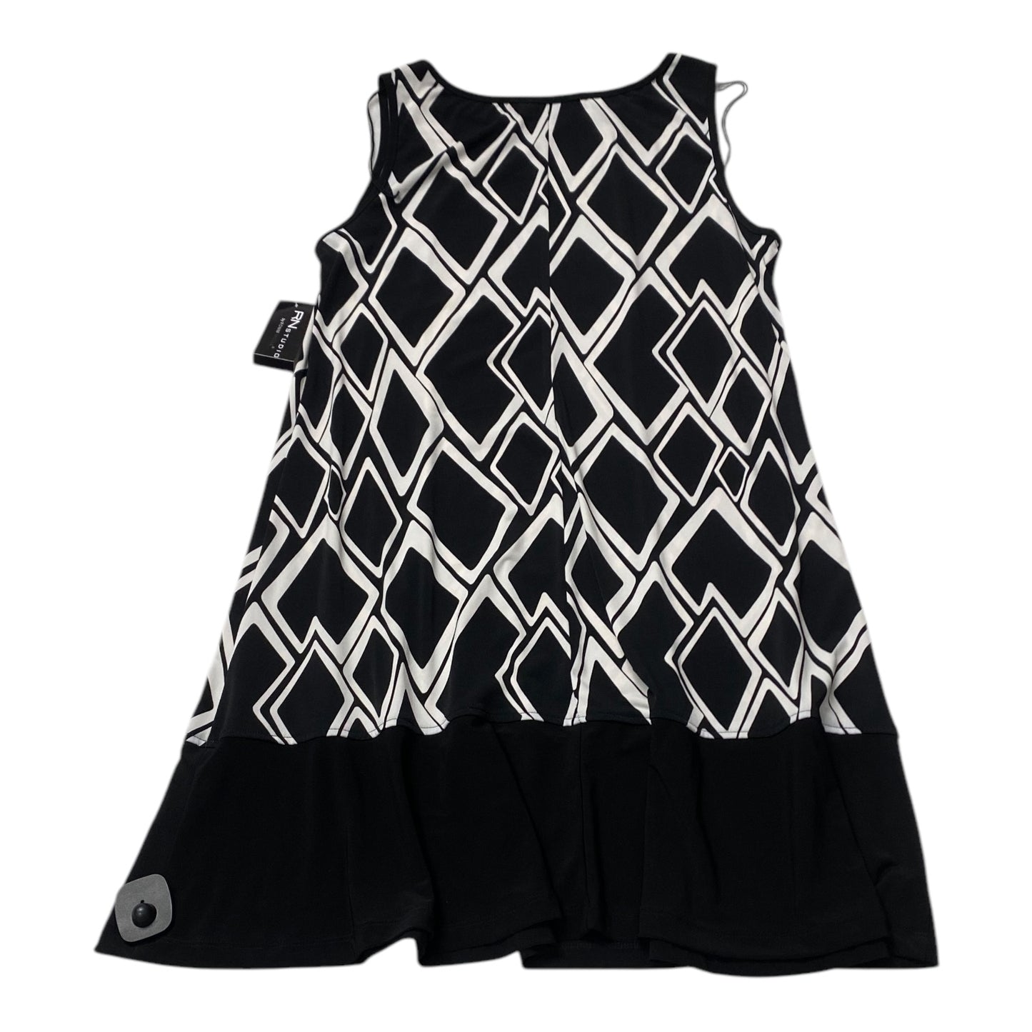 Dress Casual Midi By Ronnie Nicole In Black & White, Size:Xl