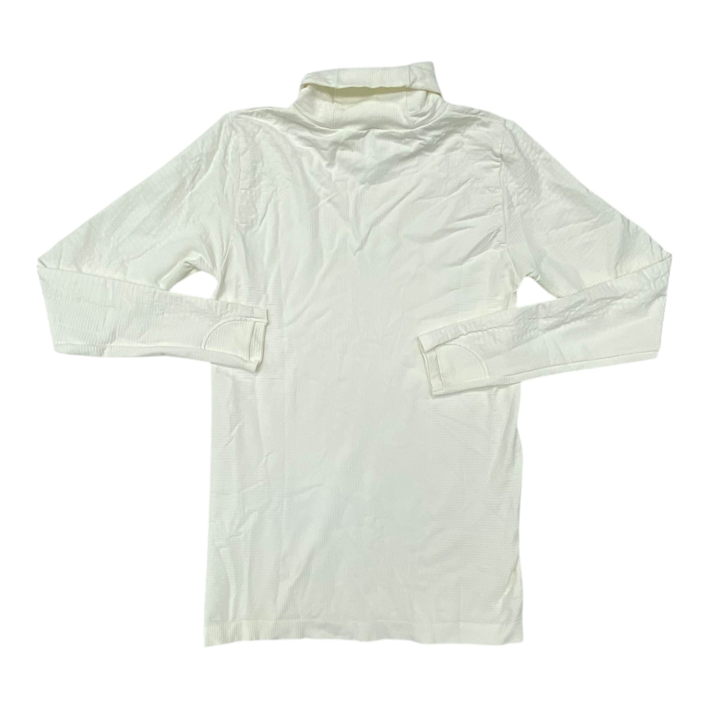 Athletic Top Ls Collar By Athleta In White, Size:L