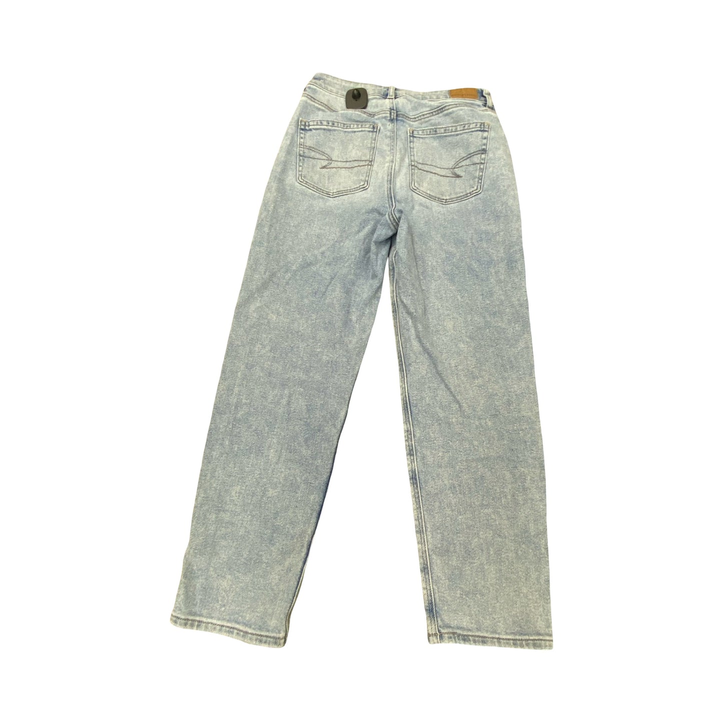 Jeans Straight By American Eagle In Blue Denim, Size:4